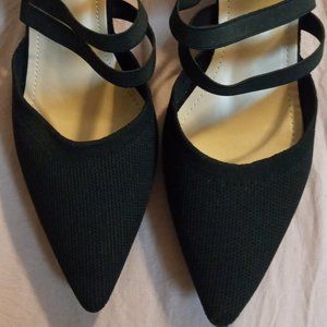 Knit Chunky Mary Jane Pumps